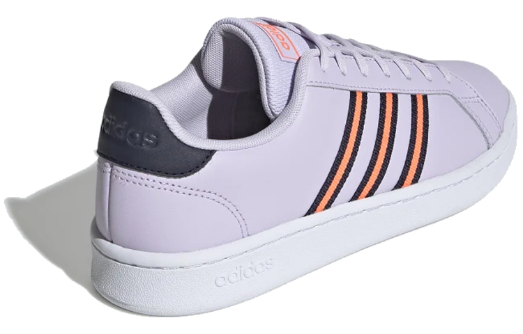 (W) adidas neo Grand Court 'Purple Orange' 圖 3
