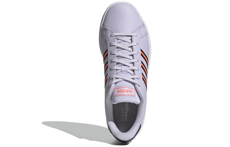 (W) adidas neo Grand Court 'Purple Orange' 圖 4