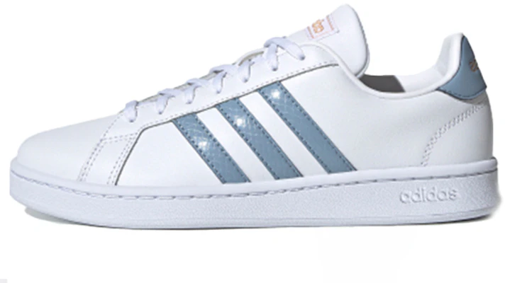 adidas neo GRAND COURT 低筒 板鞋 女款 白藍灰 Buy adidas neo GRAND COURT 低筒 板鞋 女款 白藍灰