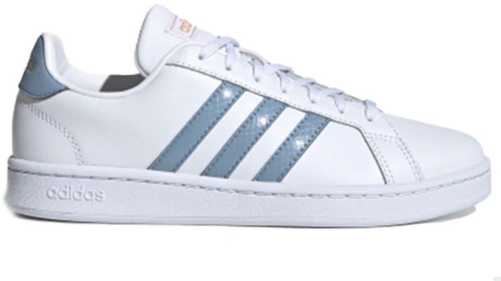 adidas neo GRAND COURT 低筒 板鞋 女款 白藍灰 Order adidas neo GRAND COURT 低筒 板鞋 女款 白藍灰