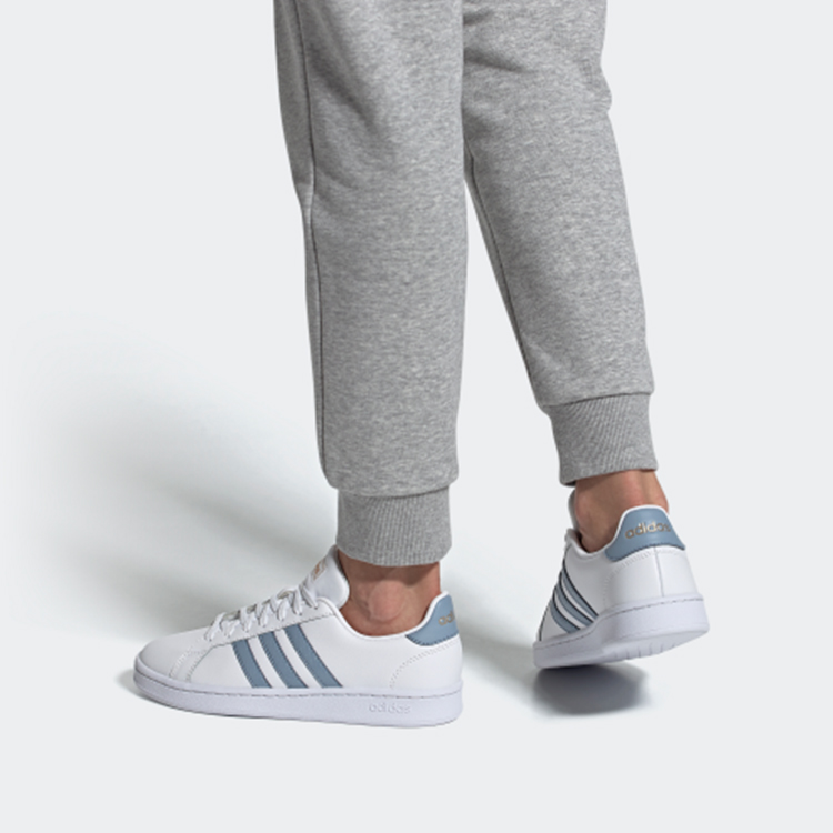(W) adidas neo Grand Court 'White Bluegray' 圖 7