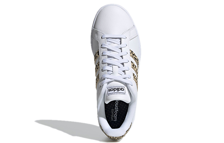 (W) adidas neo Grand Court 'White Brown Black' 圖 5
