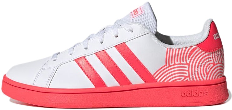 women-adidas-neo-grand-court-white-red-fx-9301