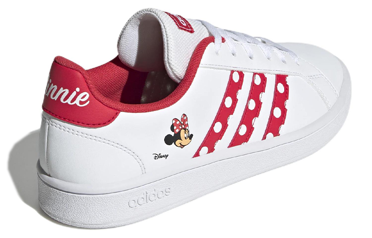 Shop adidas neo GRAND COURT 舒適 耐磨 低幫 板鞋 女款 白紅