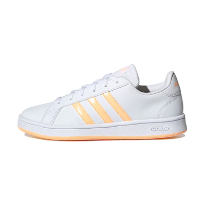 (W) adidas neo Grand Court Base 'White Orange'