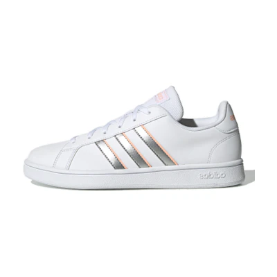 (W) adidas neo Grand Court Base 'White Silver Pink'