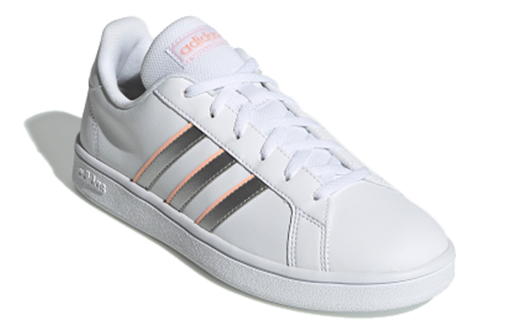 Order (W) 아디다스 네오 그랜드 코트 베이스 '화이트 실버 핑크' EG5949