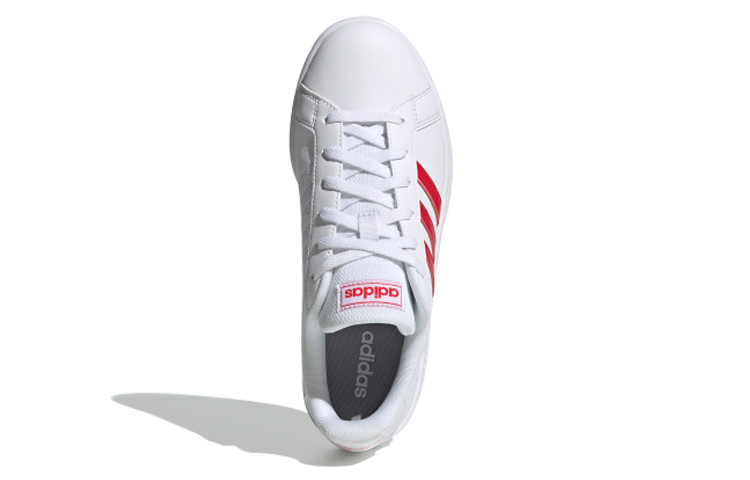 Shop adidas neo GRAND COURT Base 低筒 板鞋 女款 白紅