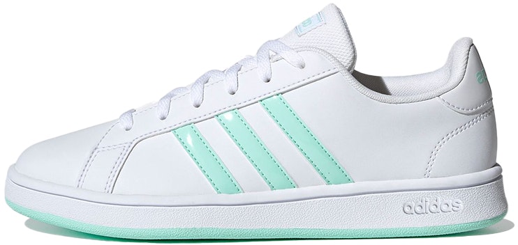women-adidas-neo-grand-court-base-shoes-green-white-fy-8820