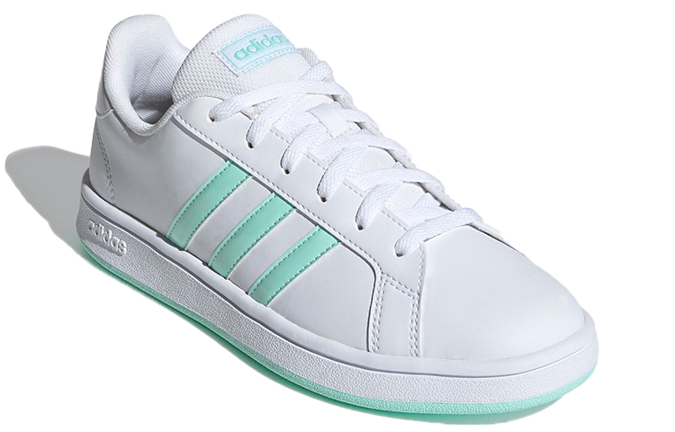 (W) adidas neo Grand Court Base Shoes Green/White 圖 3