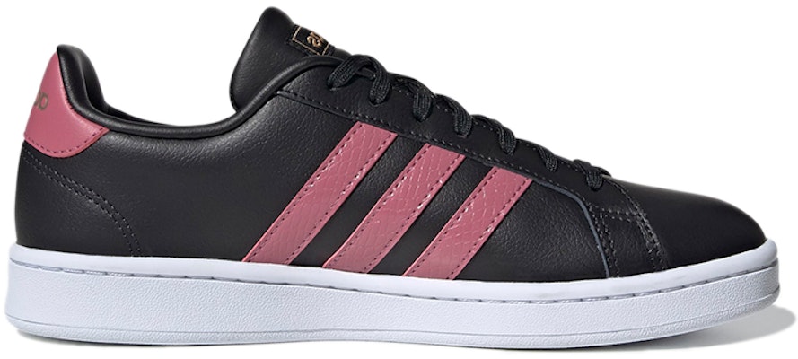 (W) adidas neo Grand Court Hitam/Merah Muda FW0798 Order (W) adidas neo Grand Court Hitam/Merah Muda FW0798