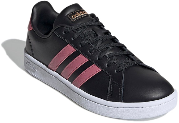 (W) adidas neo Grand Court Hitam/Merah Muda FW0798 Lookbook (W) adidas neo Grand Court Hitam/Merah Muda FW0798