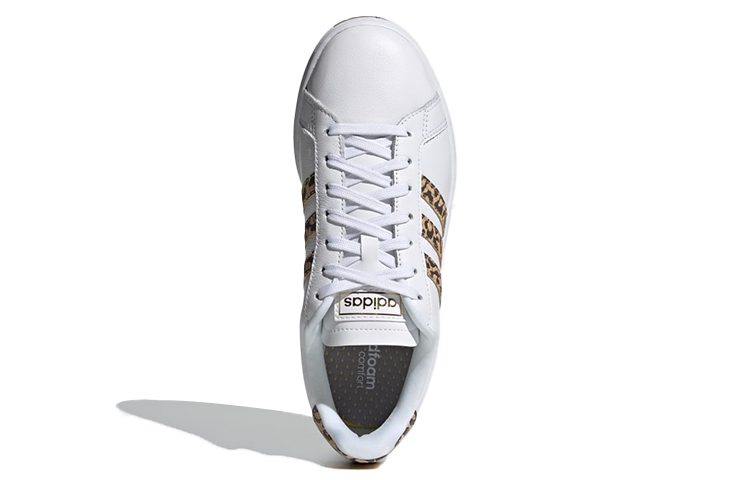 (W) adidas neo Grand Court Shoes White/Brown 圖 5