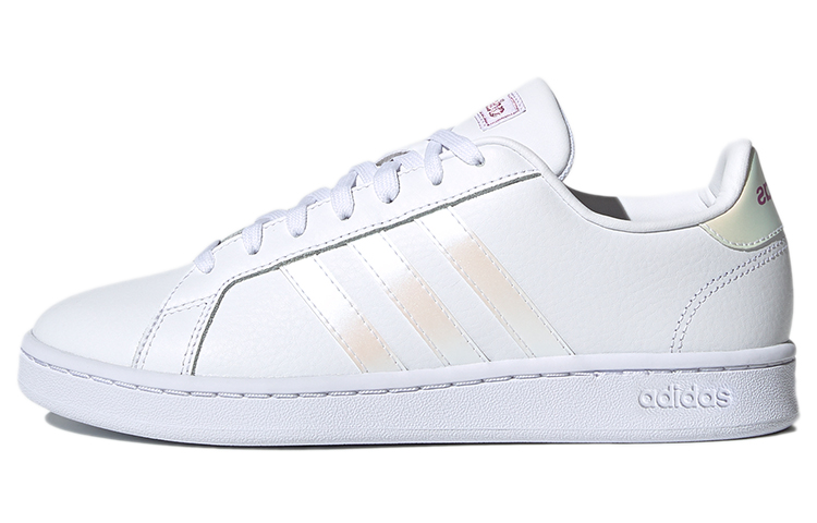 (W) adidas neo Grand Court Shoes White/Yellow/Purple