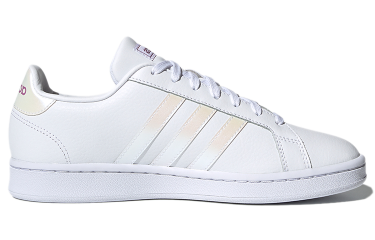 (W) adidas neo Grand Court Shoes White/Yellow/Purple 圖 2