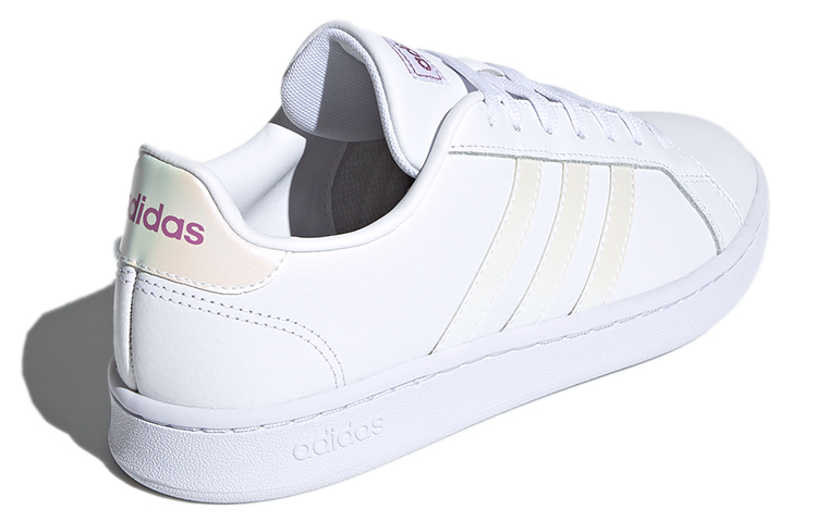 (W) adidas neo Grand Court Shoes White/Yellow/Purple 圖 4