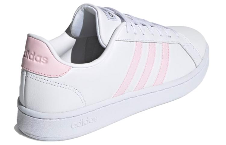 Shop (W) adidas neo Grand Court Selipar Merah Jambu/Putih FY8932