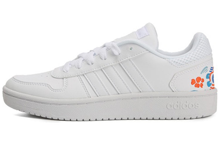 (W) adidas neo HOOPS 20 Embroidered White