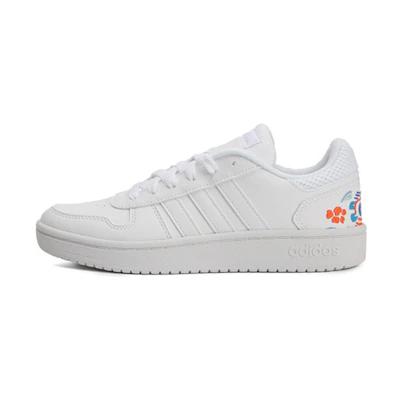 (W) adidas neo HOOPS 20 Embroidered White