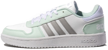 (Women) adidas neo Hoops 2.0 'White Gray Green' FW5856 (Women) adidas neo Hoops 2.0 'White Gray Green' FW5856