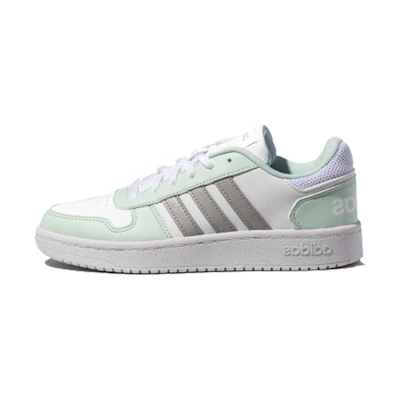 (W) adidas neo Hoops 2.0 'White Gray Green'
