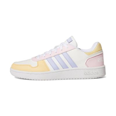(W) adidas Neo Hoops 2.0 'White Yellow Pink'