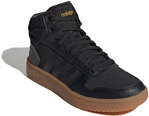 (Women) adidas neo Hoops 2.0 Mid 'Black Brown' FW3501 Lookbook (Women) adidas neo Hoops 2.0 Mid 'Black Brown' FW3501