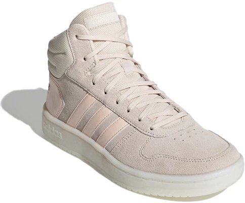 adidas neo Hoops 2.0 Mid 中筒 板鞋 女款 粉灰 Lookbook adidas neo Hoops 2.0 Mid 中筒 板鞋 女款 粉灰