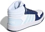 Shop adidas neo Hoops 2.0 Mid 減震耐磨 中筒 復古籃球鞋 女款 白藍