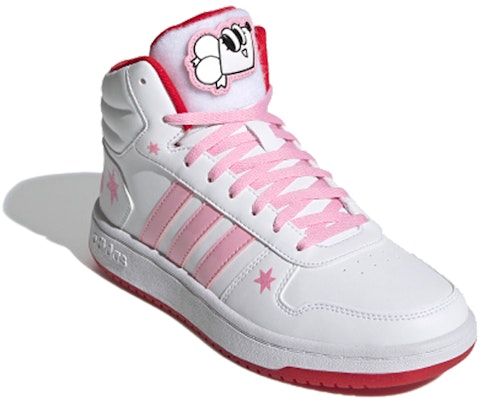 (W) adidas neo Hoops 2.0 Mid 'Putih Pink' FW8031 Order (W) adidas neo Hoops 2.0 Mid 'Putih Pink' FW8031
