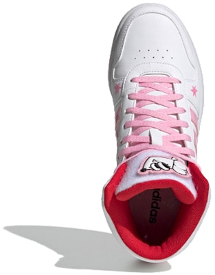 (W) adidas neo Hoops 2.0 Mid 'Putih Pink' FW8031 Shop (W) adidas neo Hoops 2.0 Mid 'Putih Pink' FW8031