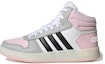 Buy adidas neo Hoops 2.0 Mid 防滑輕便耐磨 中筒 板鞋 女款 白黑粉