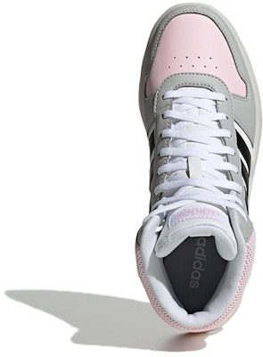 adidas neo Hoops 2.0 Mid 防滑輕便耐磨 中筒 板鞋 女款 白黑粉 Purchase adidas neo Hoops 2.0 Mid 防滑輕便耐磨 中筒 板鞋 女款 白黑粉