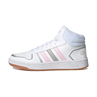 (W) adidas neo Hoops 2.0 Mid 'White Pink Gray'