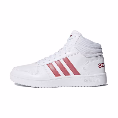 (W) adidas neo Hoops 2.0 Mid 'White Purple Red'