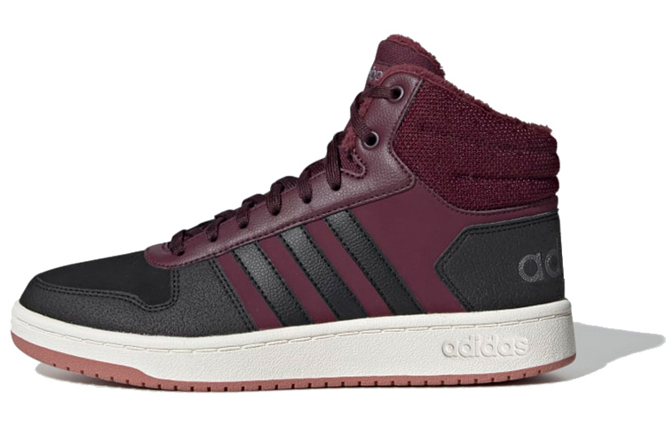 (W) adidas neo Hoops 2.0 Mid 'Wine Red Black'