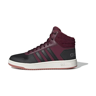 (W) adidas neo Hoops 2.0 Mid 'Wine Red Black'