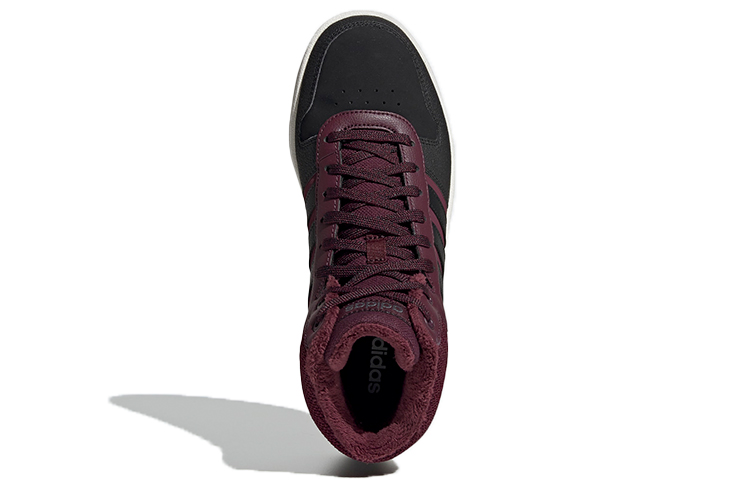(W) adidas neo Hoops 2.0 Mid 'Wine Red Black' 圖 5