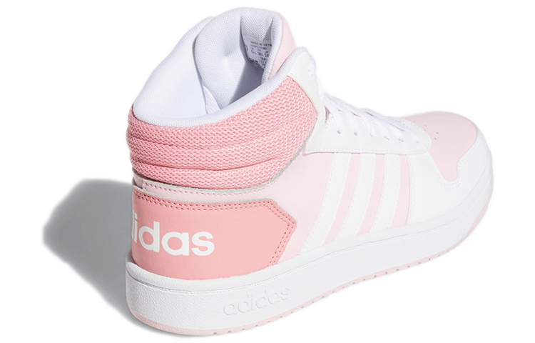 (W) adidas neo Hoops 2.0 Mid Pink/White 圖 4