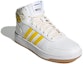Lookbook adidas neo Hoops 2.0 防滑耐磨緩震 中筒 籃球鞋 女款 白黃