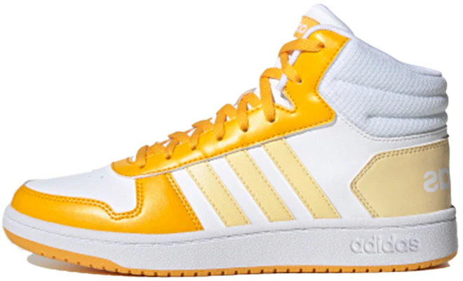 (W) アディダス ネオ Hoops 2.0 ミッド 白/黄 G55054 Buy (W) アディダス ネオ Hoops 2.0 ミッド 白/黄 G55054