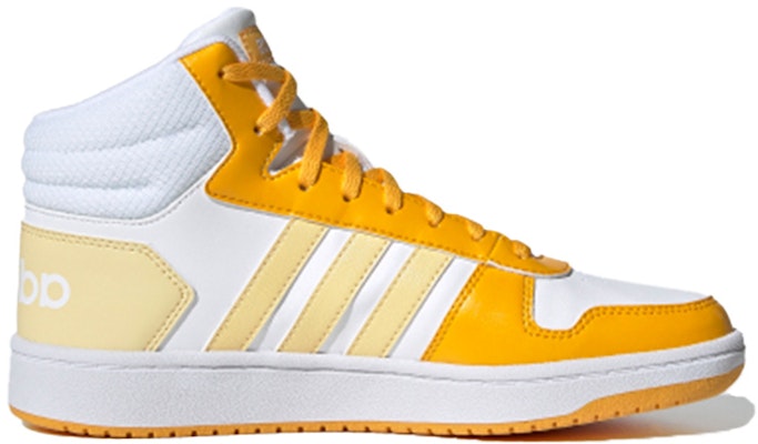 (W) アディダス ネオ Hoops 2.0 ミッド 白/黄 G55054 Order (W) アディダス ネオ Hoops 2.0 ミッド 白/黄 G55054