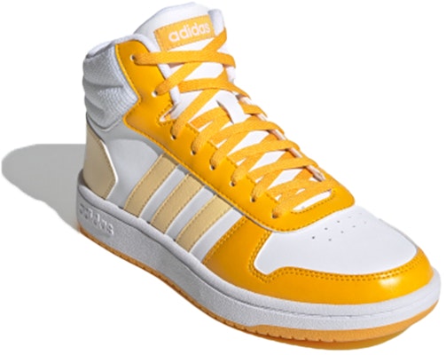 (W) アディダス ネオ Hoops 2.0 ミッド 白/黄 G55054 Lookbook (W) アディダス ネオ Hoops 2.0 ミッド 白/黄 G55054