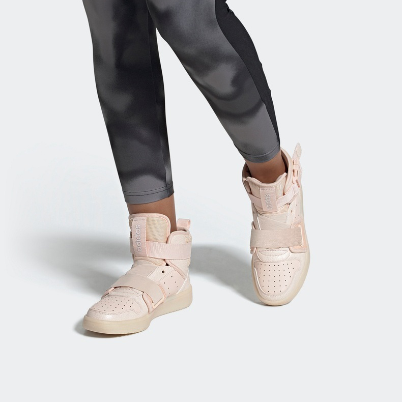 Sizing adidas neo Hoops 2.0 Utx 中幫 板鞋 女款 粉