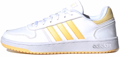 (Women) adidas neo Hoops 2.0 Yellow/White G55065 (Women) adidas neo Hoops 2.0 Yellow/White G55065