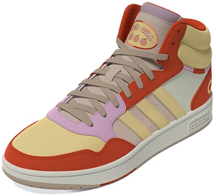 adidas neo Hoops 3.0 MID 耐磨 中筒 板鞋 女款 橙黃 Lookbook adidas neo Hoops 3.0 MID 耐磨 中筒 板鞋 女款 橙黃