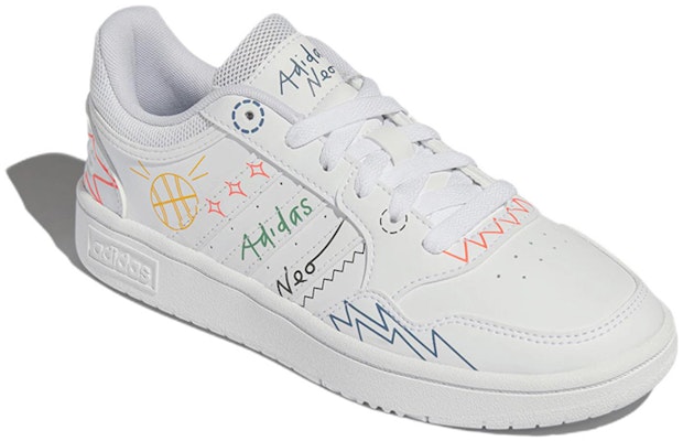 (Women) adidas Neo Hoops 3.0 Shoes 'White Muti-Color' HP3164 Lookbook (Women) adidas Neo Hoops 3.0 Shoes 'White Muti-Color' HP3164