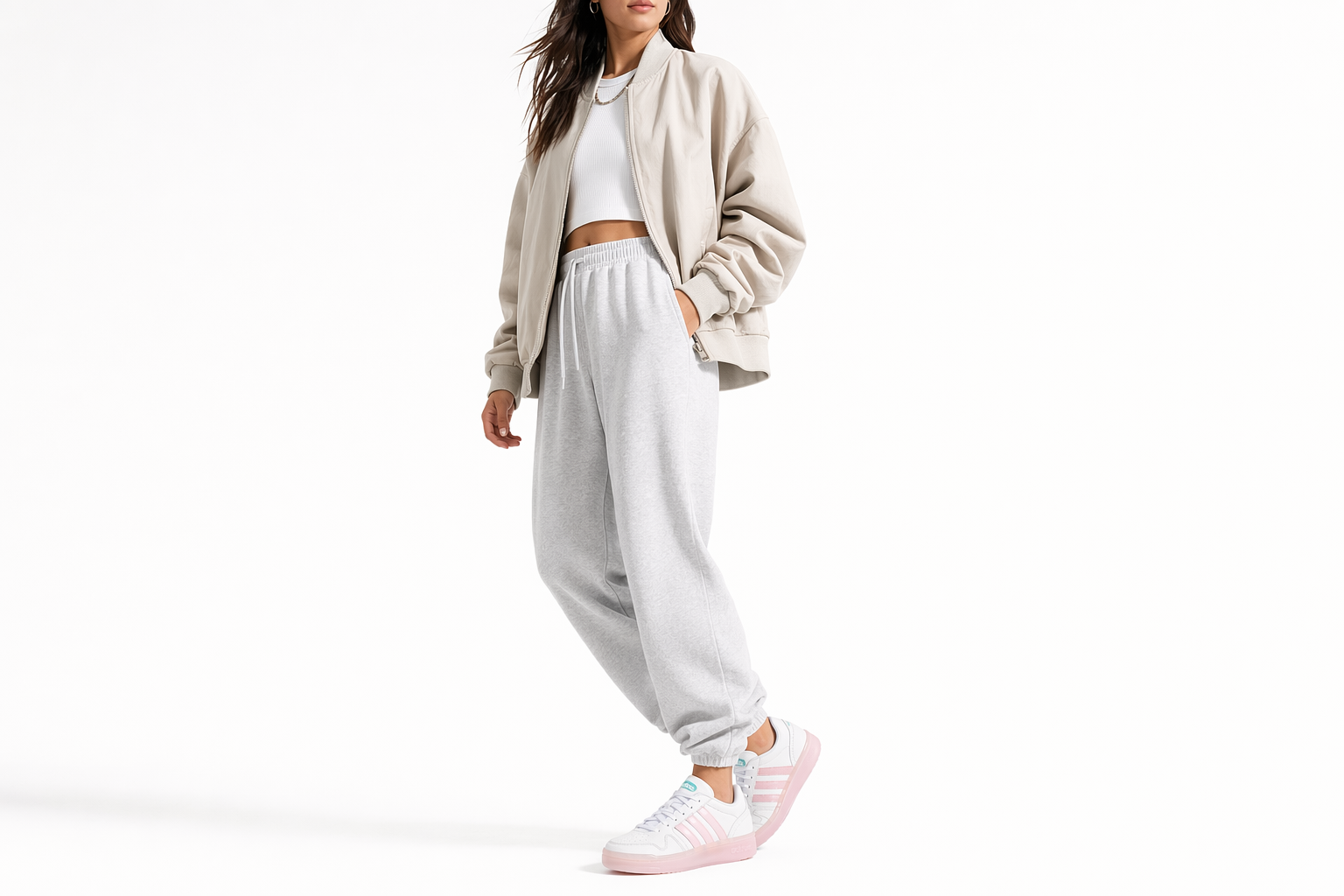 Order （女款）adidas Neo Postmove '白粉' GY7545