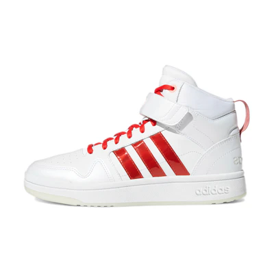 (W) adidas neo Postmove Mid 'White Red'