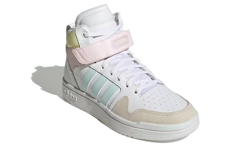 (W) adidas Neo Postmove Mid Cloudfoam Basketball Shoes 'White Blue Pink' 圖 3